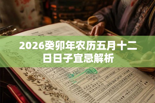 2026癸卯年农历五月十二日日子宜忌解析