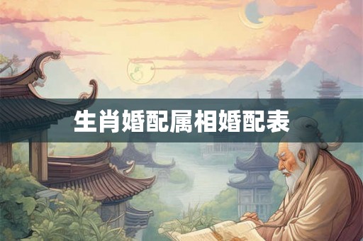 生肖婚配属相婚配表