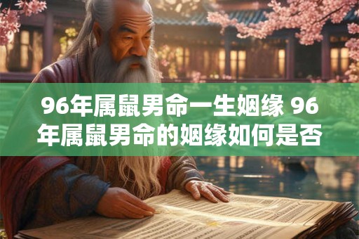 96年属鼠男命一生姻缘 96年属鼠男命的姻缘如何是否顺利
