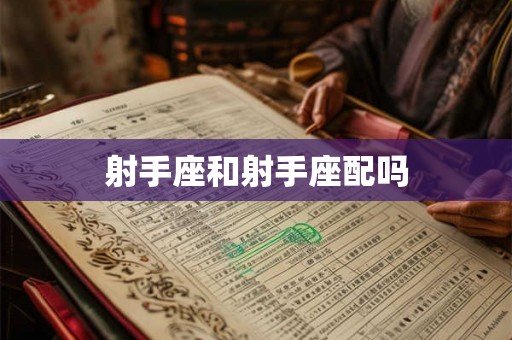 射手座和射手座配吗