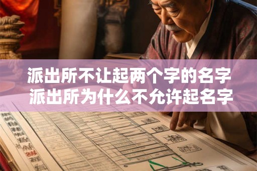 派出所不让起两个字的名字 派出所为什么不允许起名字中包含两个字