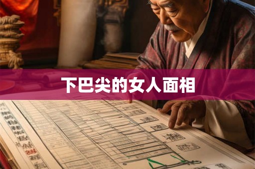 下巴尖的女人面相
