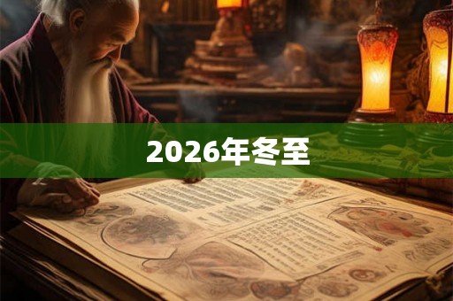 2026年冬至