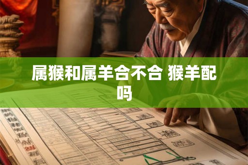 属猴和属羊合不合 猴羊配吗