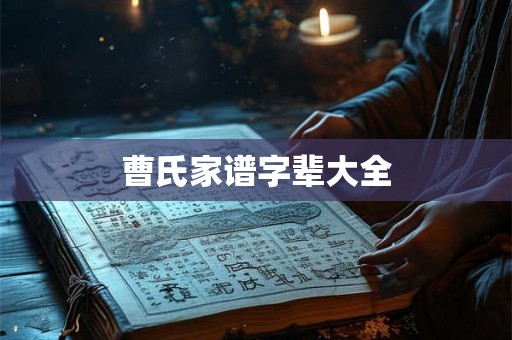 曹氏家谱字辈大全
