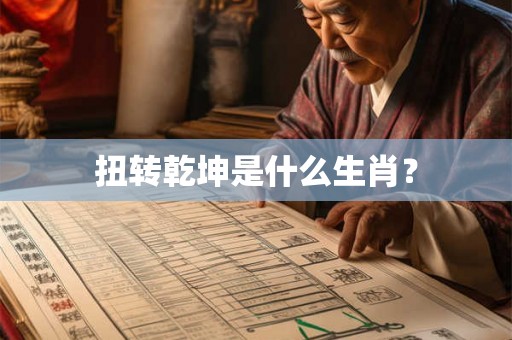 扭转乾坤是什么生肖？