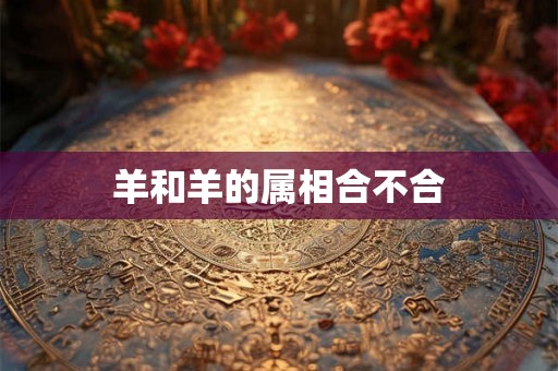 羊和羊的属相合不合