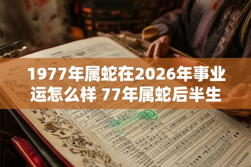 1977年属蛇在2026年事业运怎么样 77年属蛇后半生命运