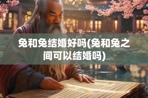 兔和兔结婚好吗(兔和兔之间可以结婚吗)