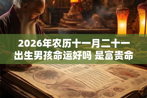 2026年农历十一月二十一出生男孩命运好吗 是富贵命吗