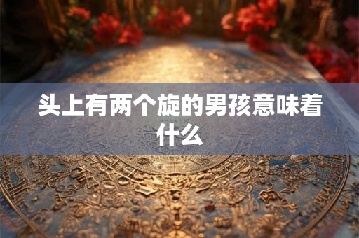 头上有两个旋的男孩意味着什么