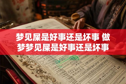 梦见屎是好事还是坏事 做梦梦见屎是好事还是坏事