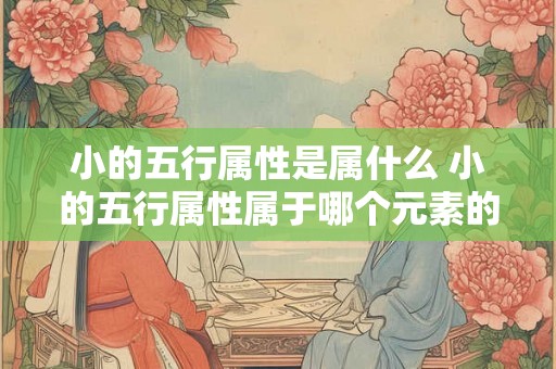 小的五行属性是属什么 小的五行属性属于哪个元素的疑问式中文长标题是什么