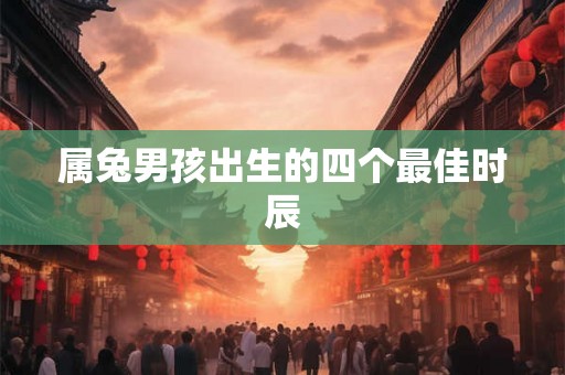 属兔男孩出生的四个最佳时辰