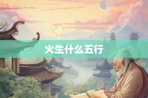 火生什么五行