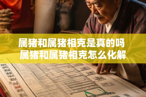 属猪和属猪相克是真的吗 属猪和属猪相克怎么化解