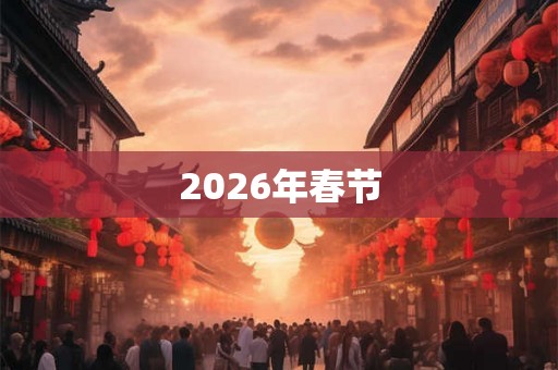2026年春节
