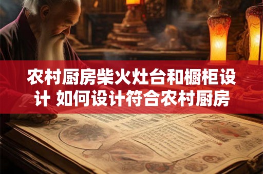 农村厨房柴火灶台和橱柜设计 如何设计符合农村厨房使用习惯的柴火灶台和橱柜