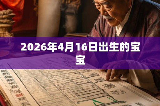 2026年4月16日出生的宝宝