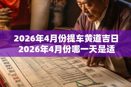 2026年4月份提车黄道吉日 2026年4月份哪一天是适合提车的黄道吉日