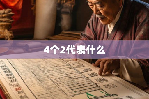 4个2代表什么