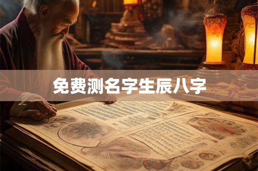 免费测名字生辰八字