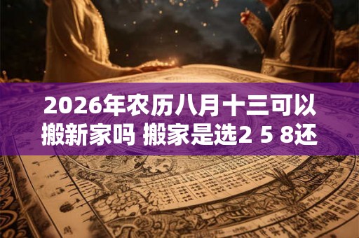 2026年农历八月十三可以搬新家吗 搬家是选2 5 8还是3 6 9 2026年农历八月十三可以搬新家吗 搬家是选2 5 8还是3 6 9