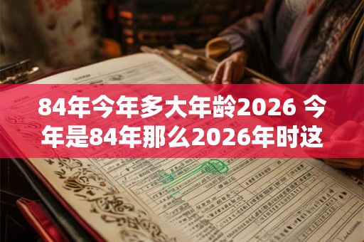 84年今年多大年龄2026 今年是84年那么2026年时这个人的年龄是多少呢