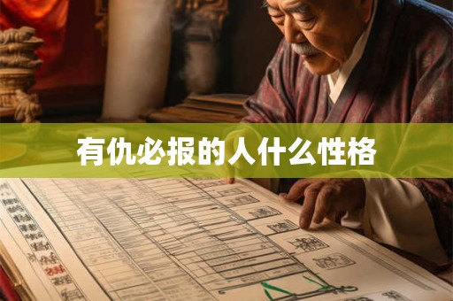 有仇必报的人什么性格
