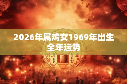 2026年属鸡女1969年出生全年运势