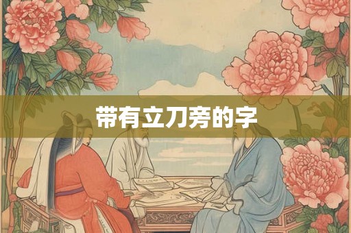 带有立刀旁的字
