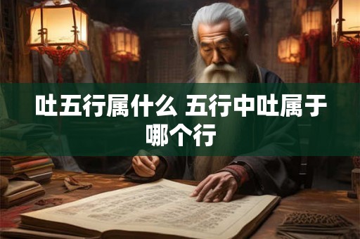 吐五行属什么 五行中吐属于哪个行 吐五行属什么 五行中吐属于哪个行