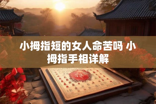 小拇指短的女人命苦吗 小拇指手相详解