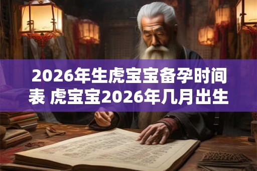 2026年生虎宝宝备孕时间表 虎宝宝2026年几月出生最好