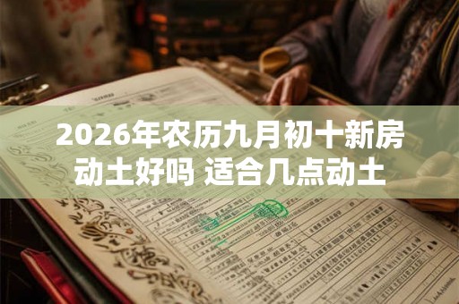 2026年农历九月初十新房动土好吗 适合几点动土