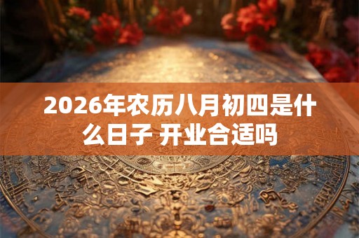 2026年农历八月初四是什么日子 开业合适吗