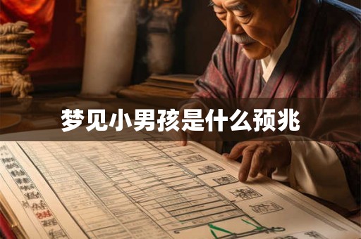 梦见小男孩是什么预兆