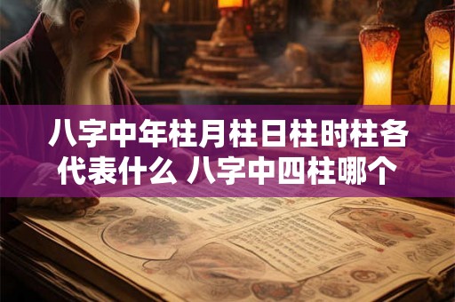 八字中年柱月柱日柱时柱各代表什么 八字中四柱哪个最重要