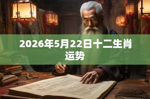 2026年5月22日十二生肖运势