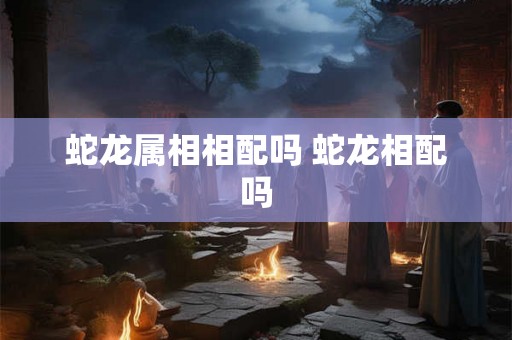 蛇龙属相相配吗 蛇龙相配吗