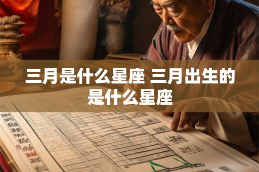 三月是什么星座 三月出生的是什么星座