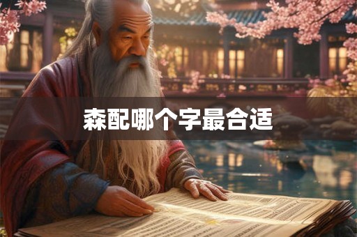 森配哪个字最合适 森配哪个字最合适