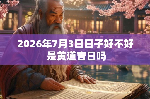 2026年7月3日日子好不好 是黄道吉日吗