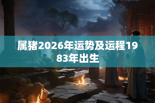 属猪2026年运势及运程1983年出生 属猪2026年运势及运程1983年出生