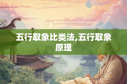 五行取象比类法,五行取象原理