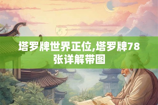 塔罗牌世界正位,塔罗牌78张详解带图
