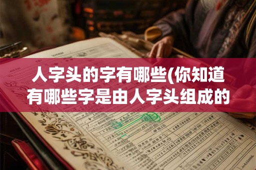 人字头的字有哪些(你知道有哪些字是由人字头组成的吗)