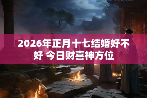 2026年正月十七结婚好不好 今日财喜神方位