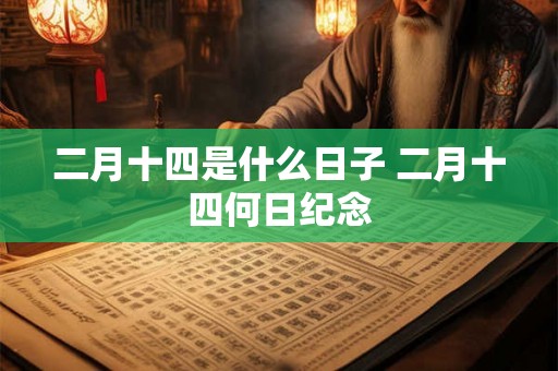 二月十四是什么日子 二月十四何日纪念