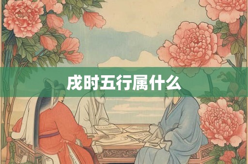 戌时五行属什么